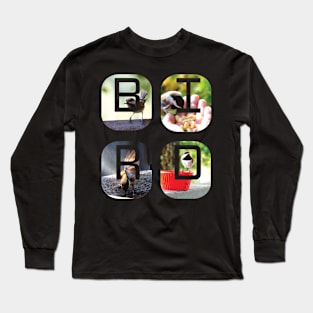 BIRD Filled With Chickadees Long Sleeve T-Shirt